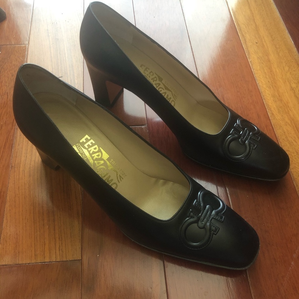 Salvatore Ferragamo Black Heels